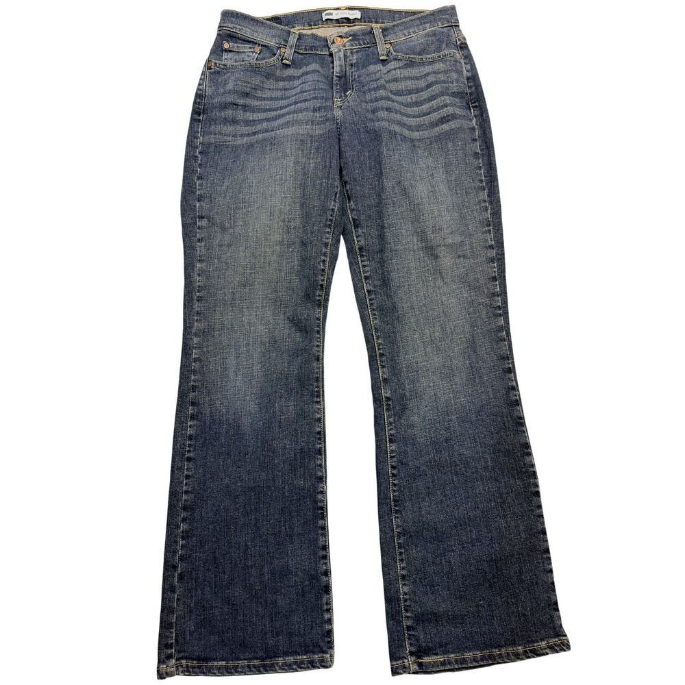 Levis 529 Curvy Bootcut Jeans Womens 12M Blue Med Wash Mid Rise Stretch‎ 33x32
